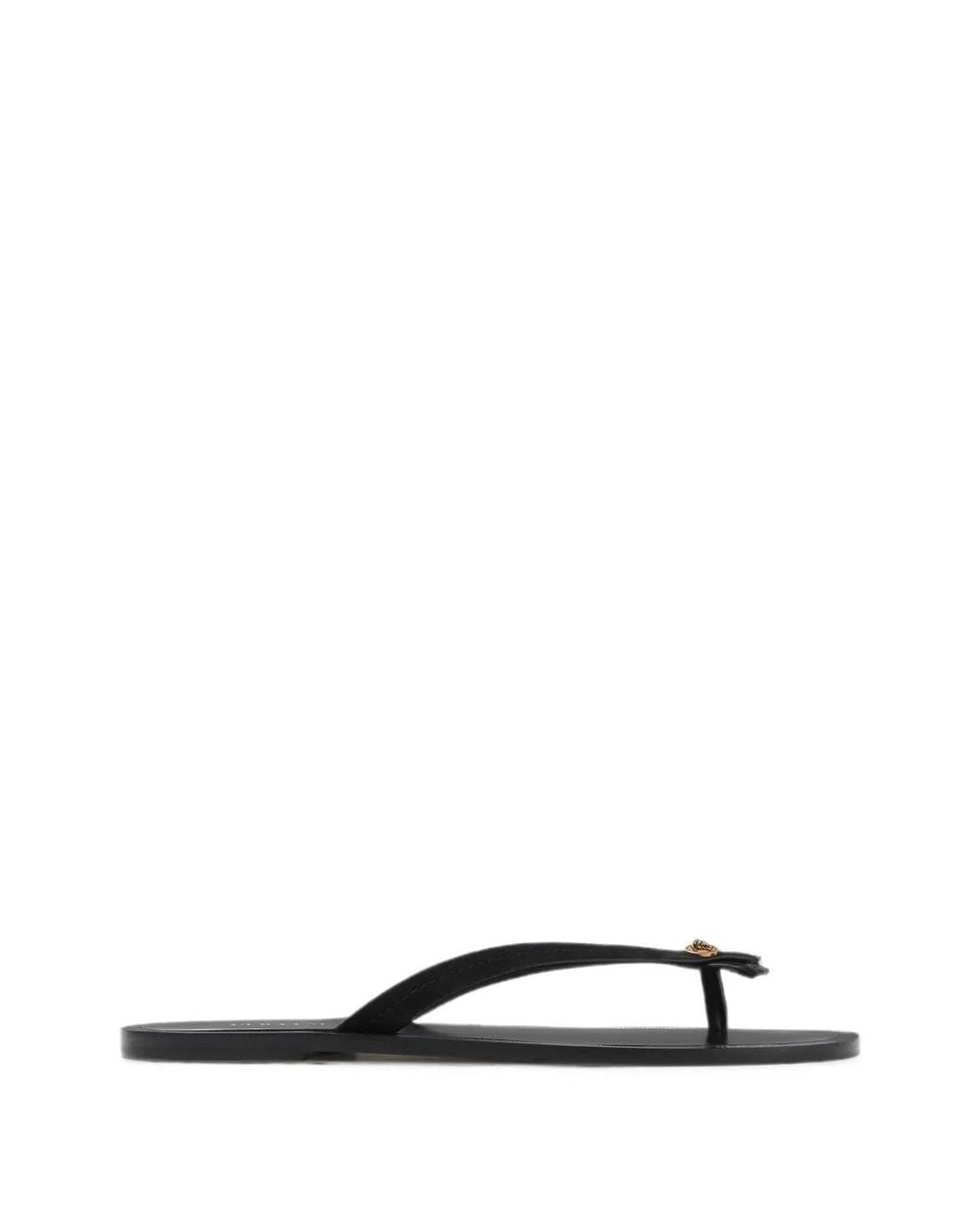 Versace White Gabriel Leather Sandals for men