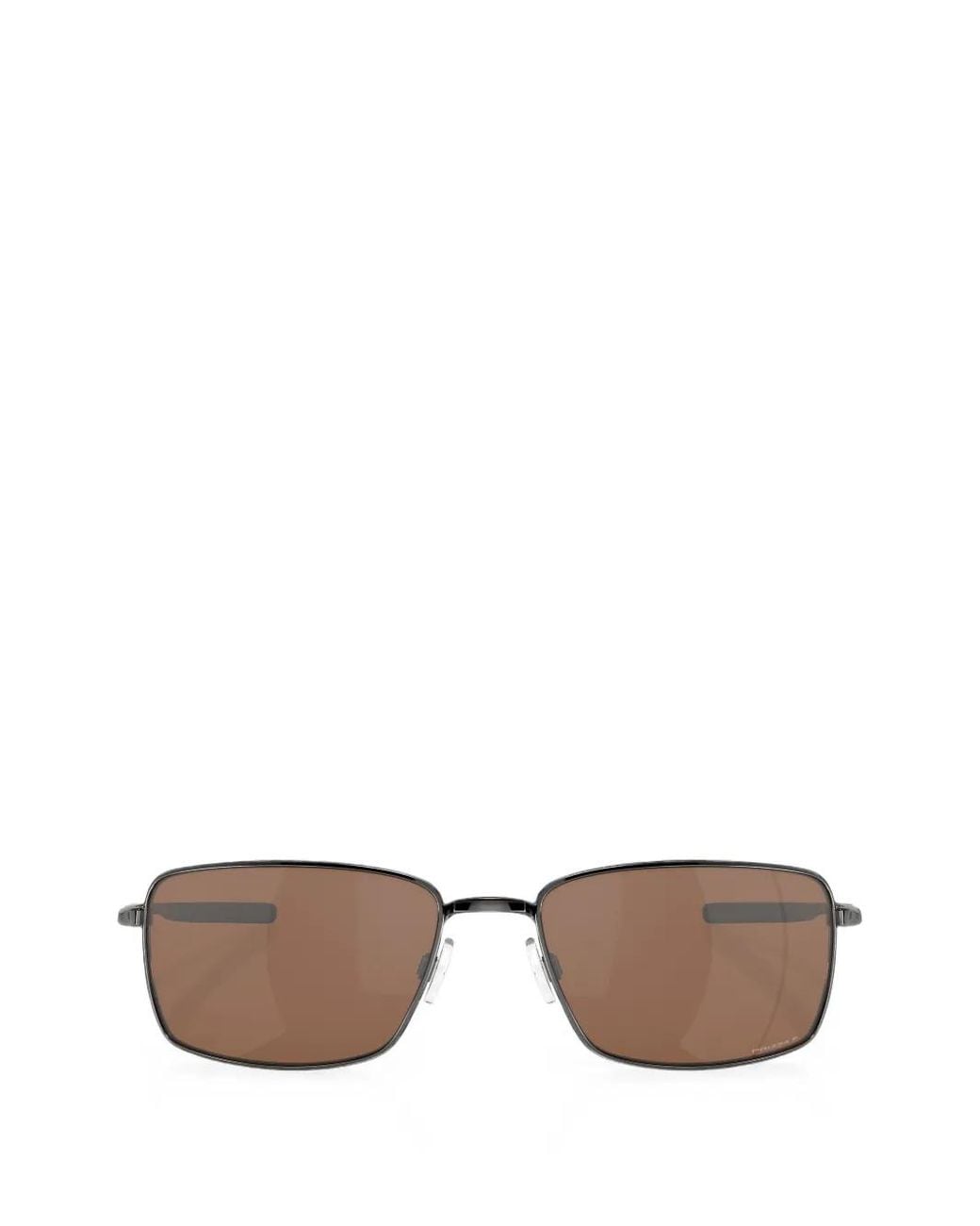 Oakley Gray Square Wire Rectangle-Frame Sunglasses for men