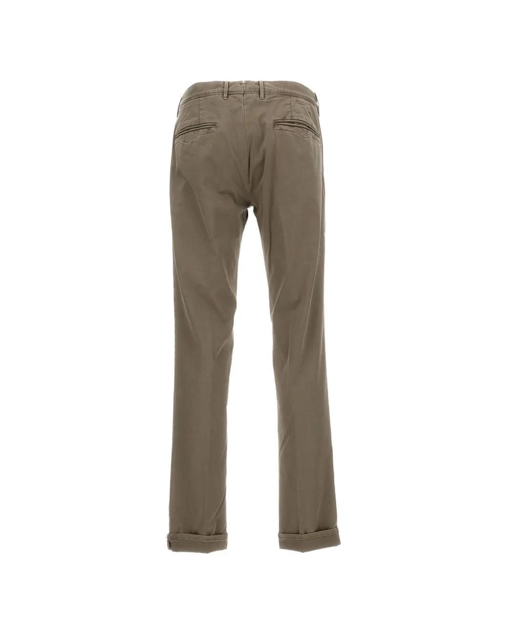 Incotex Gray Cuffed Trousers for men