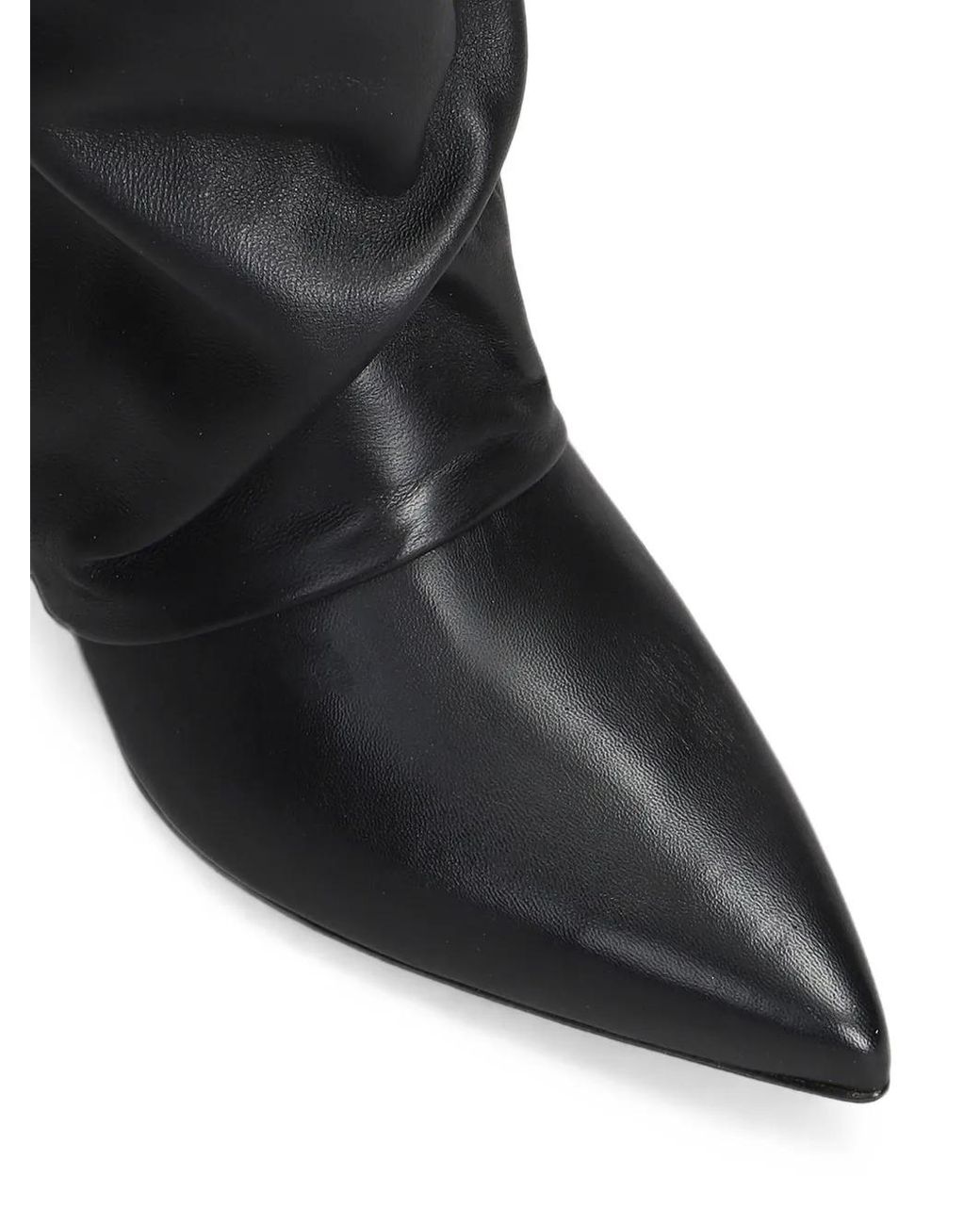 Alchimia Black Slouchy Pointed-Toe Boots