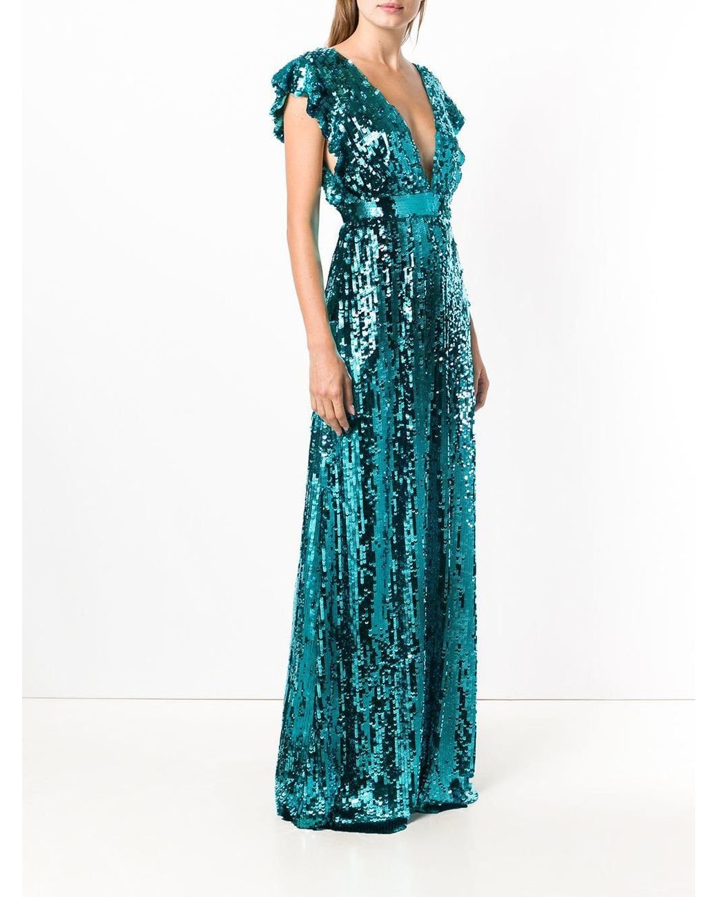 Elisabetta franchi abito blu elettrico sale