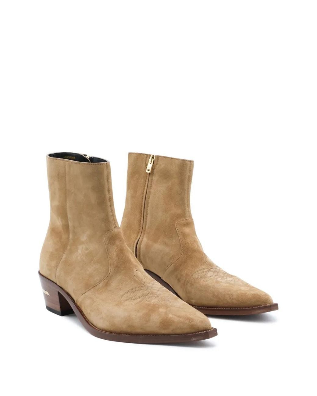 Amiri Brown Suede Ryder Boots for men