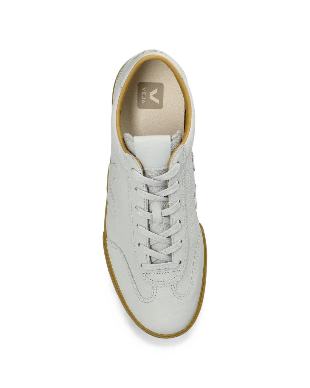 Veja White 'Volley Signature O.T. Leather' Sports Shoes for men
