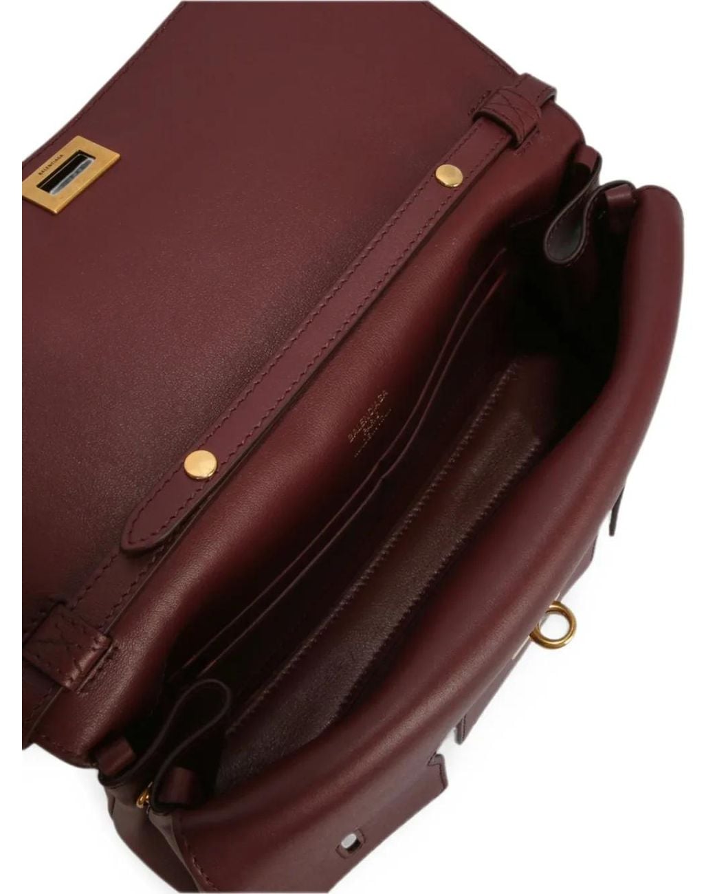 Balenciaga Purple Small Bel Air Leather Tote Bag