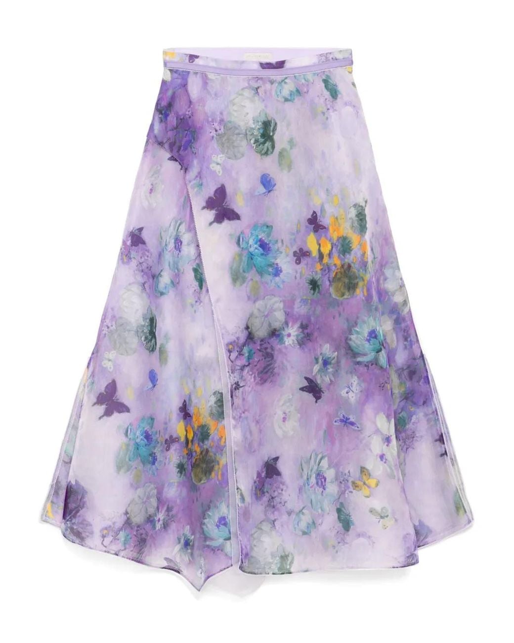 Shiatzy Chen Purple Printed Skirt