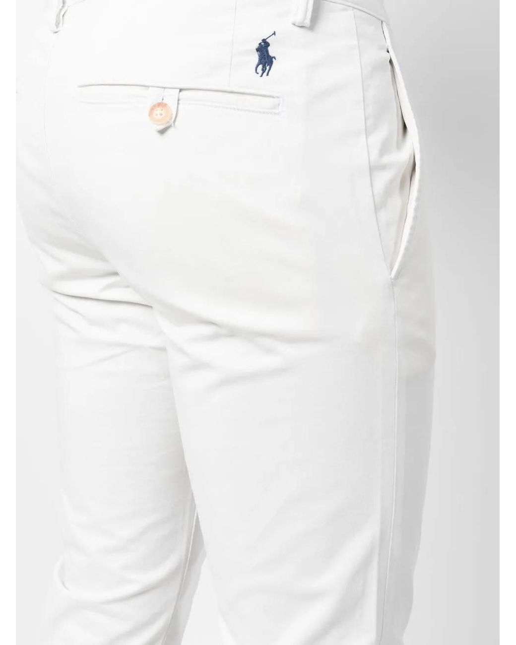 Polo Ralph Lauren White Classic Trousers for men