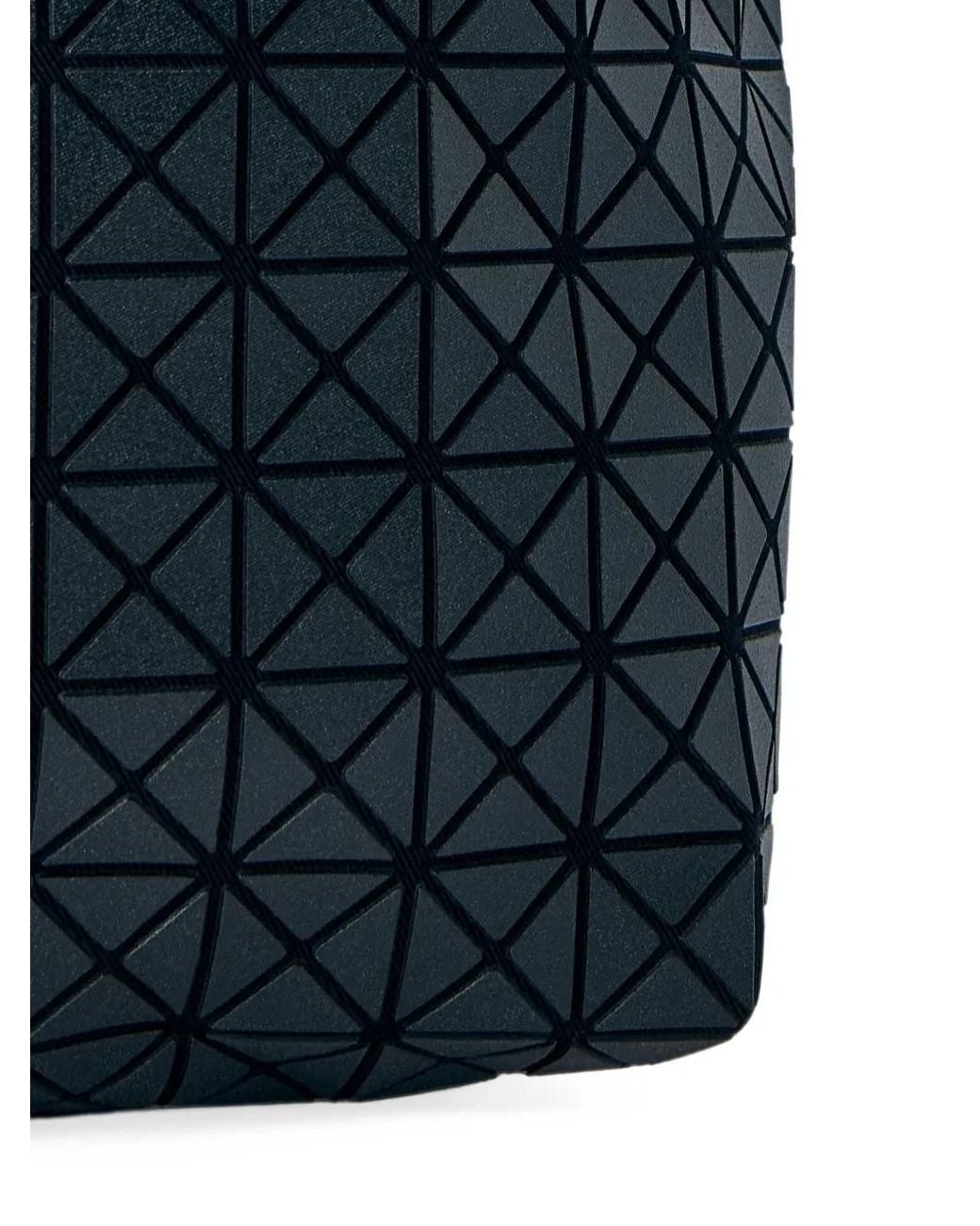 Issey Miyake Blue Geometric-Pattern Shoulder Bag