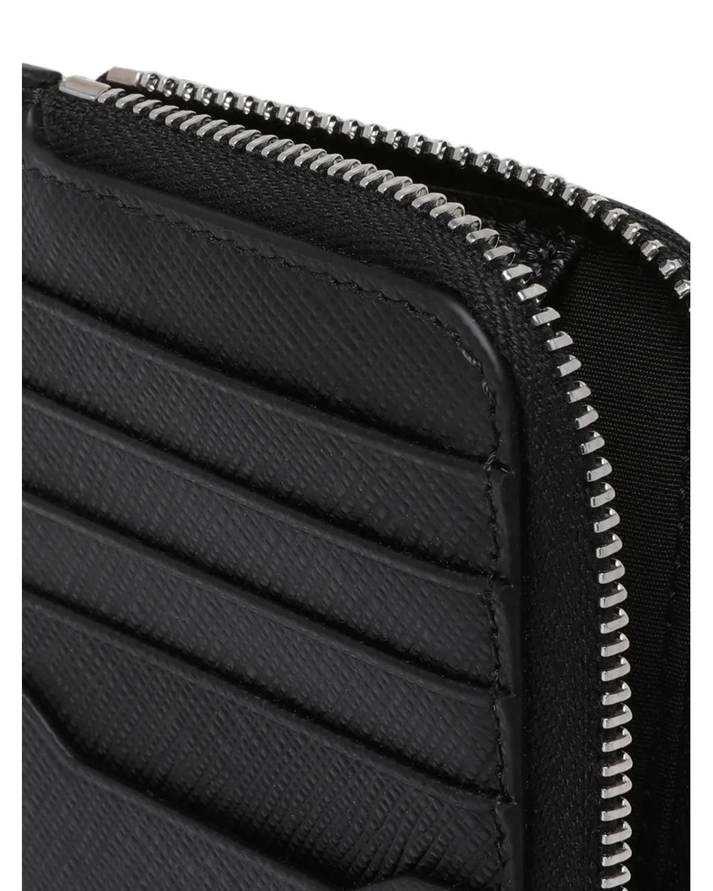 Montblanc Black Logo-Plaque Zipped Cardholder for men