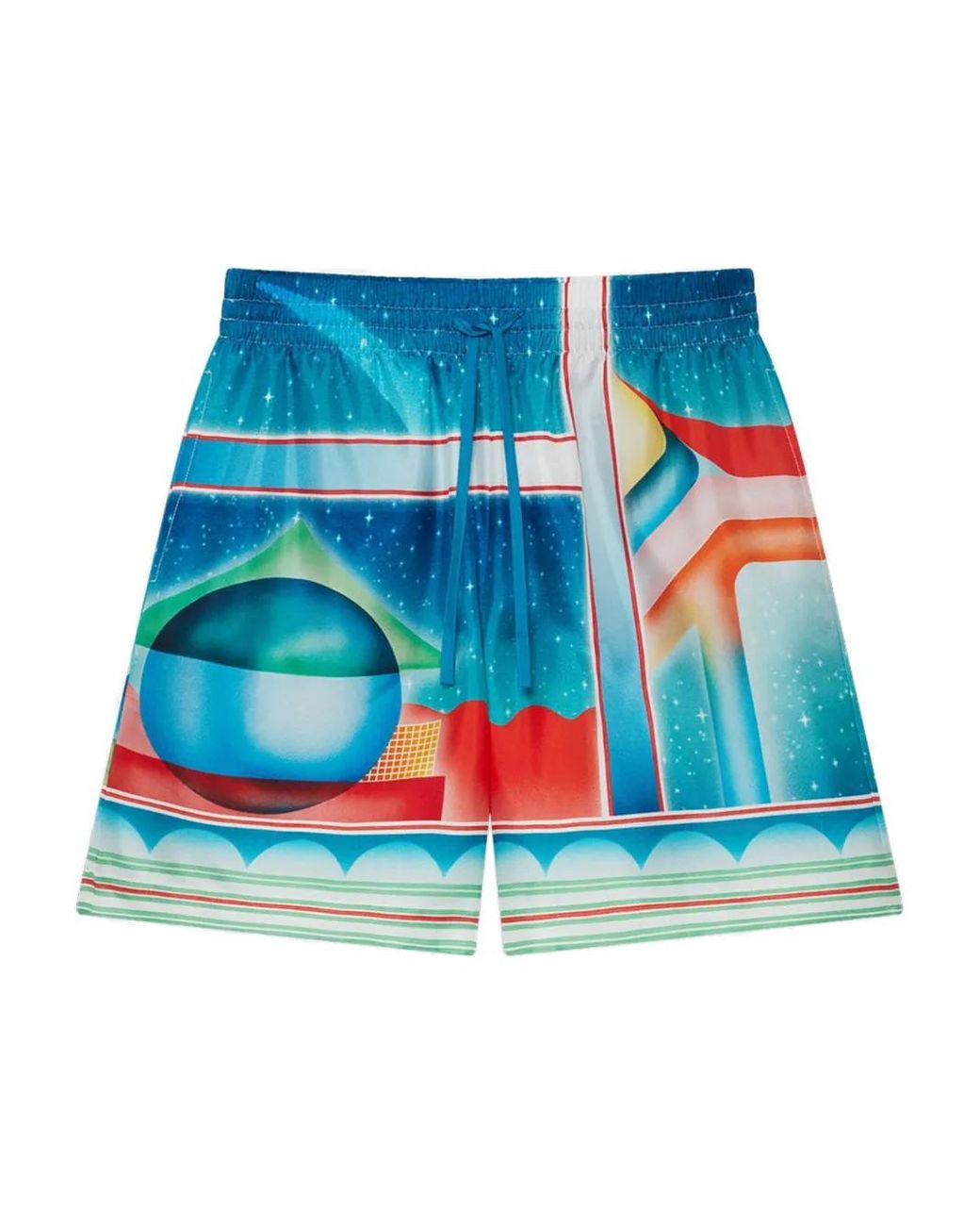 Casablanca Blue Galaxy Court Shorts for men