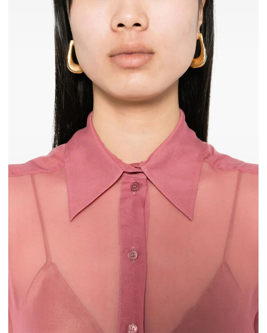 Alberta Ferretti Pink Shirts