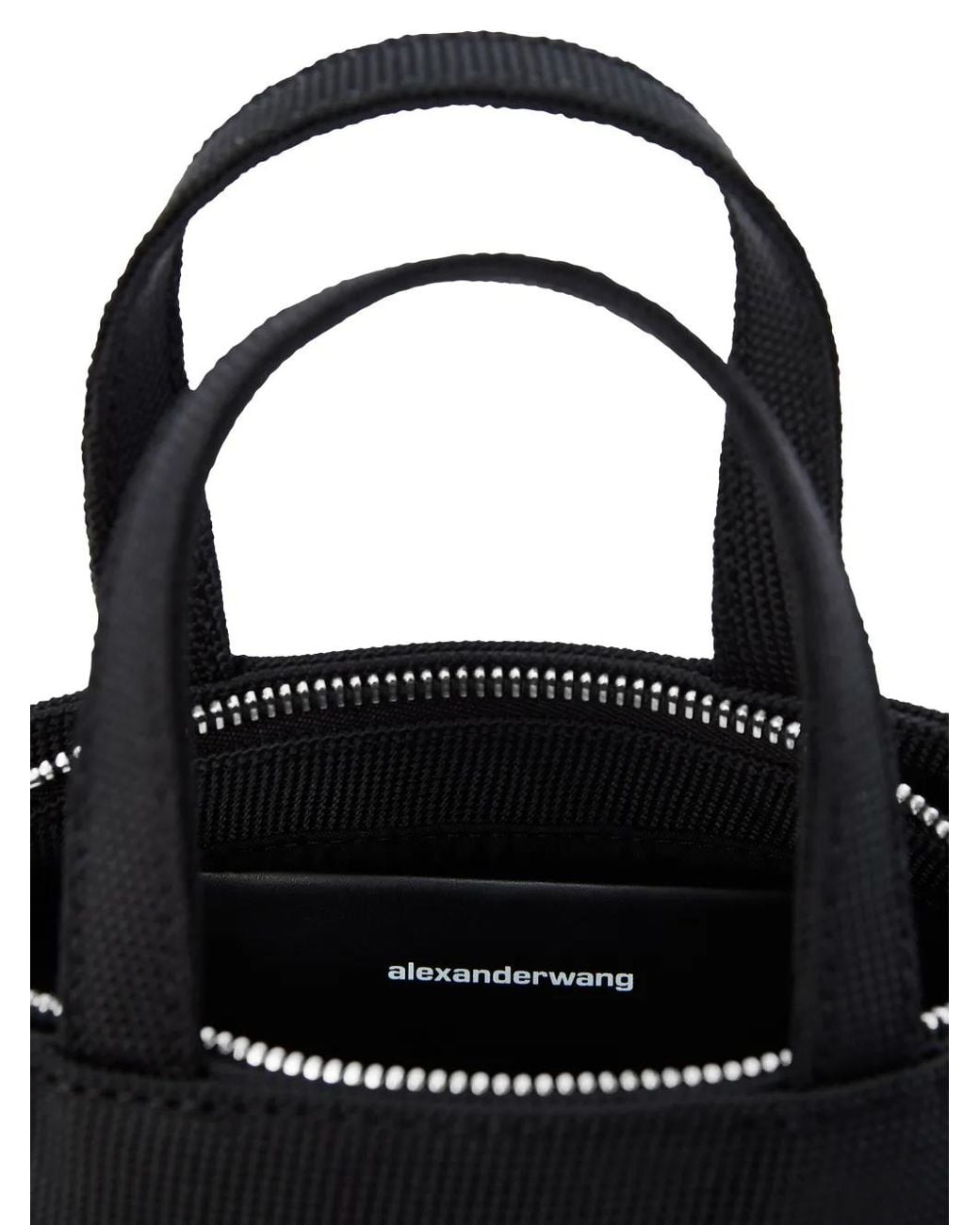 Alexander Wang Black Punch Mini Tote W/ Strap Bags