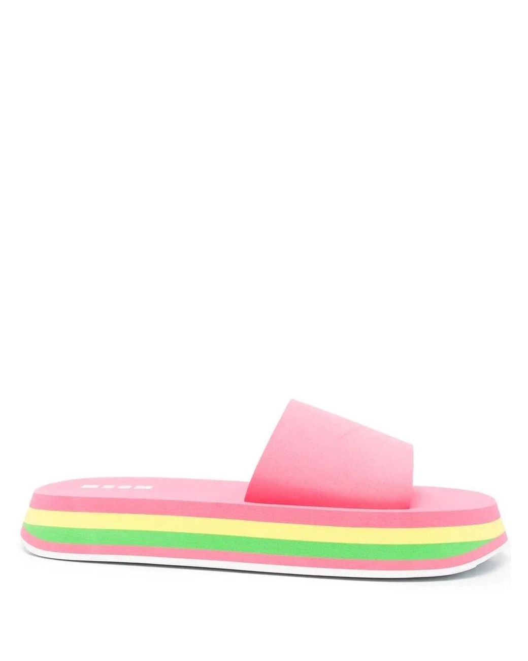 MSGM Pink Sole Open-Toe Sandals