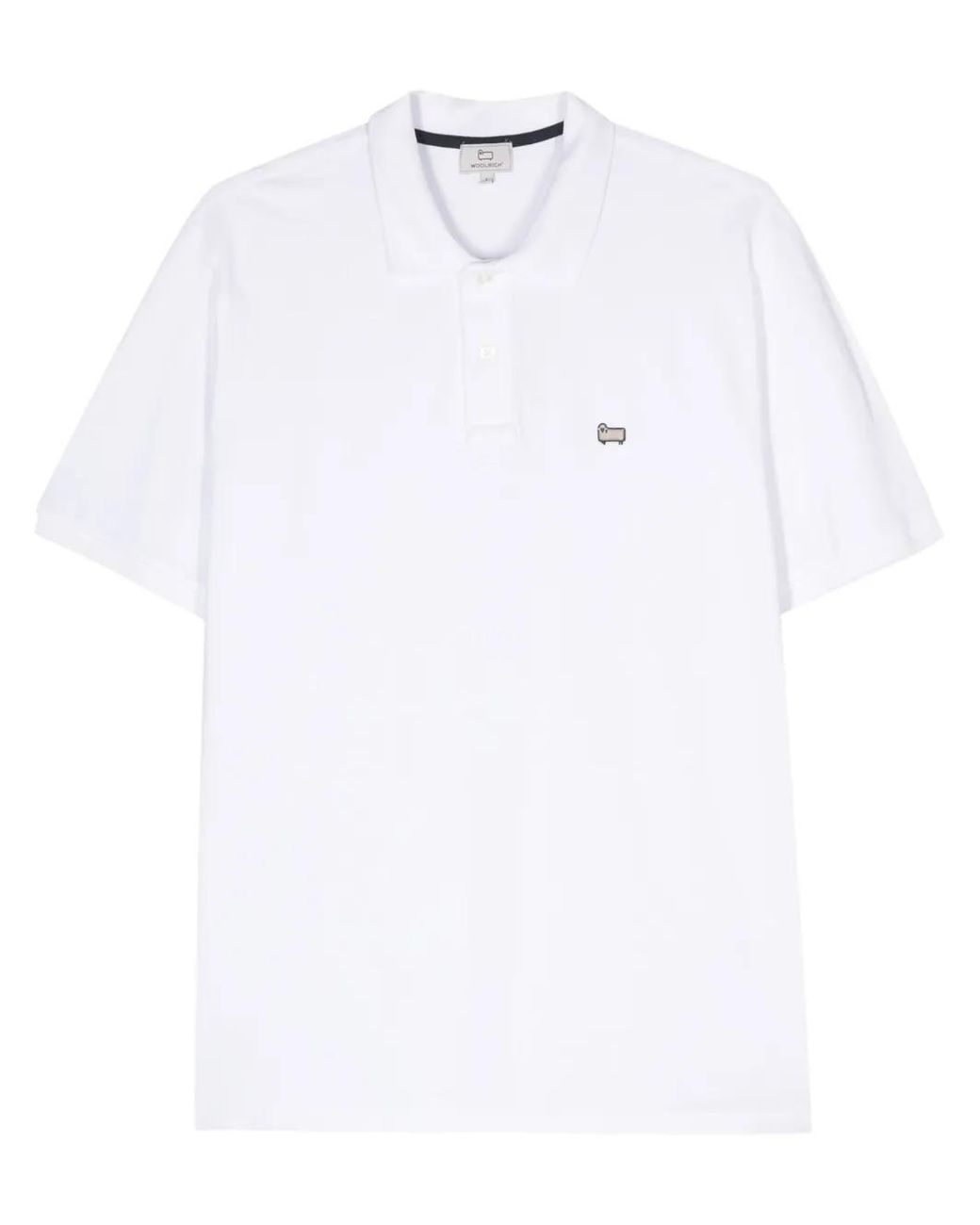 Woolrich White Classic American Polo for men