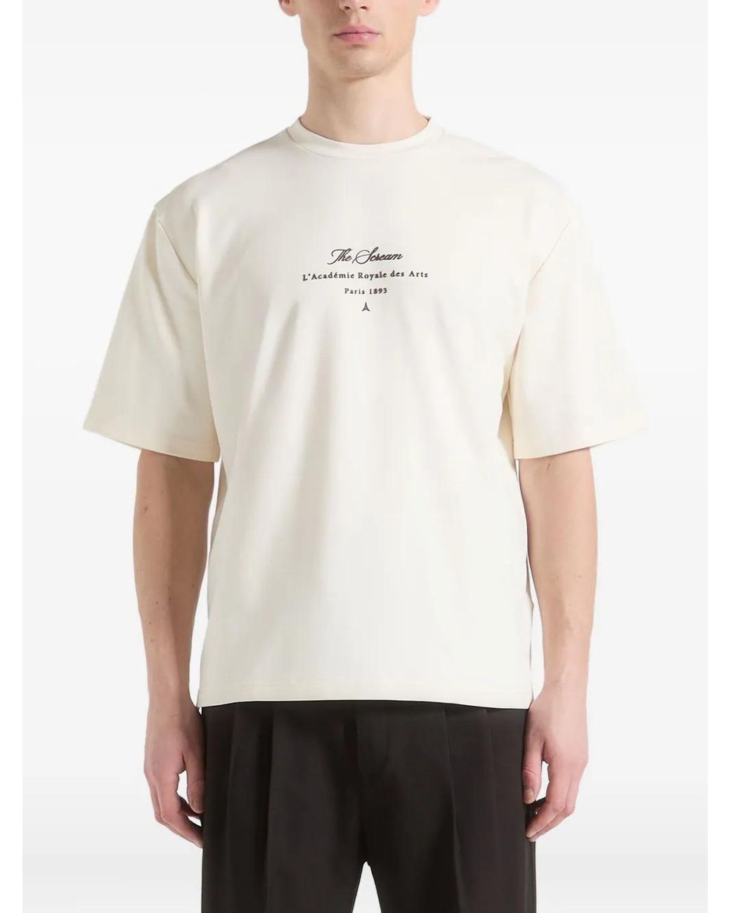 Manière De Voir White The Scream Cotton T-Shirt for men