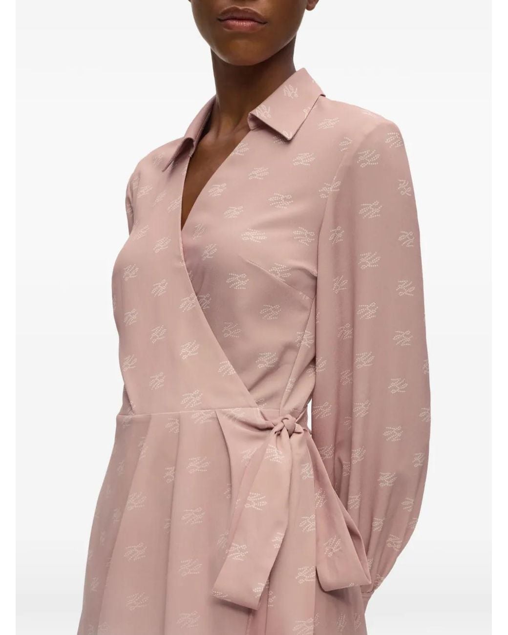 Karl Lagerfeld Pink Ombré-Effect Mini Dress
