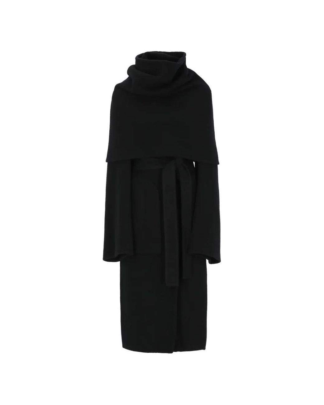 Abrigo Con Capucha Rick Owens de color Black