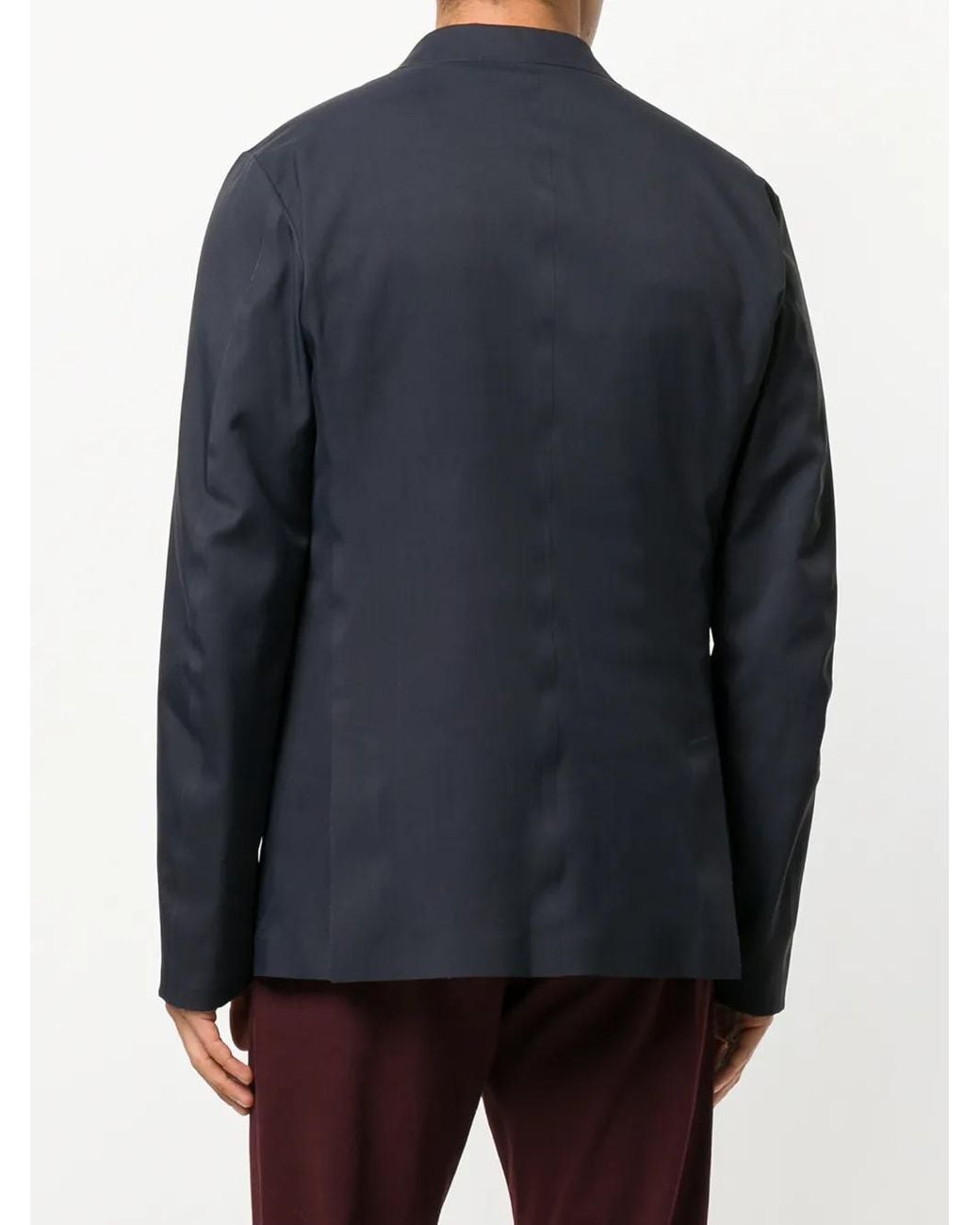 Liska Blue Double Layer Padded Blazer Jacket for men