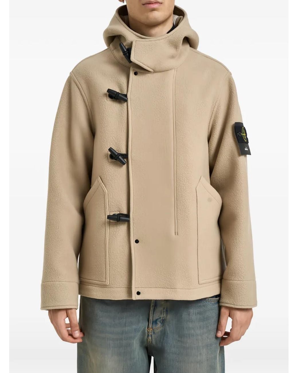 Stone Island Natural 4100039 Heavy Melton Parka for men