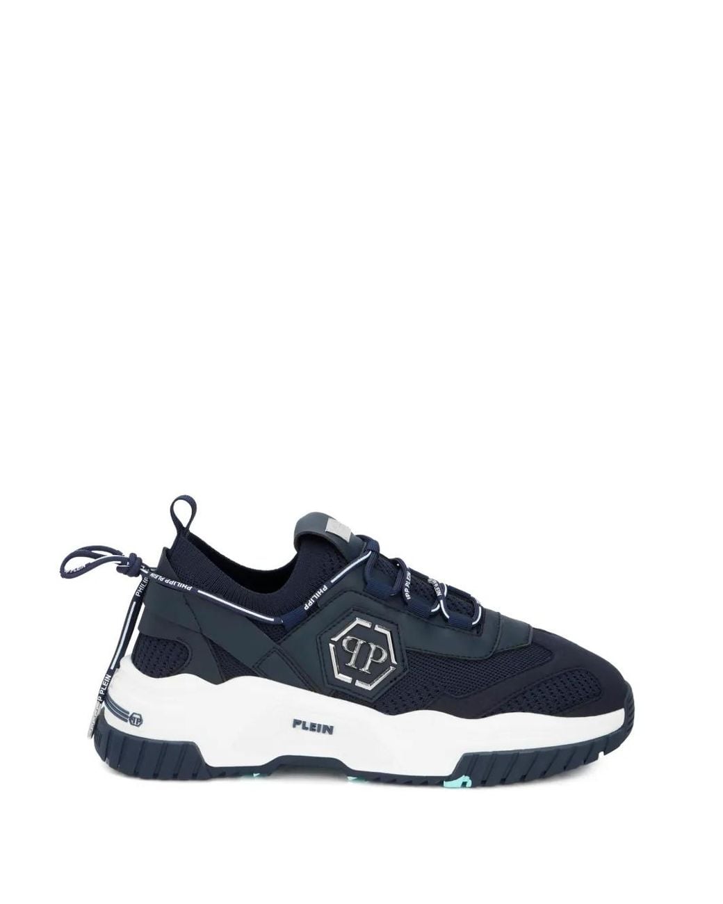 Philipp Plein Blue Predator Low-Top Sneakers
