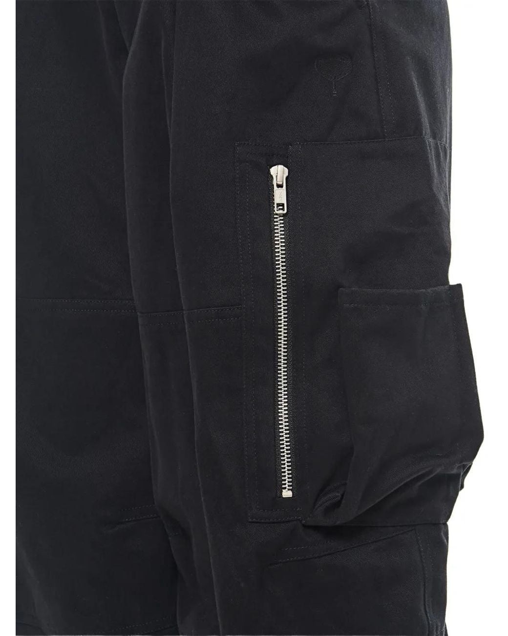 Mordecai Black Cargo Pocket Trousers