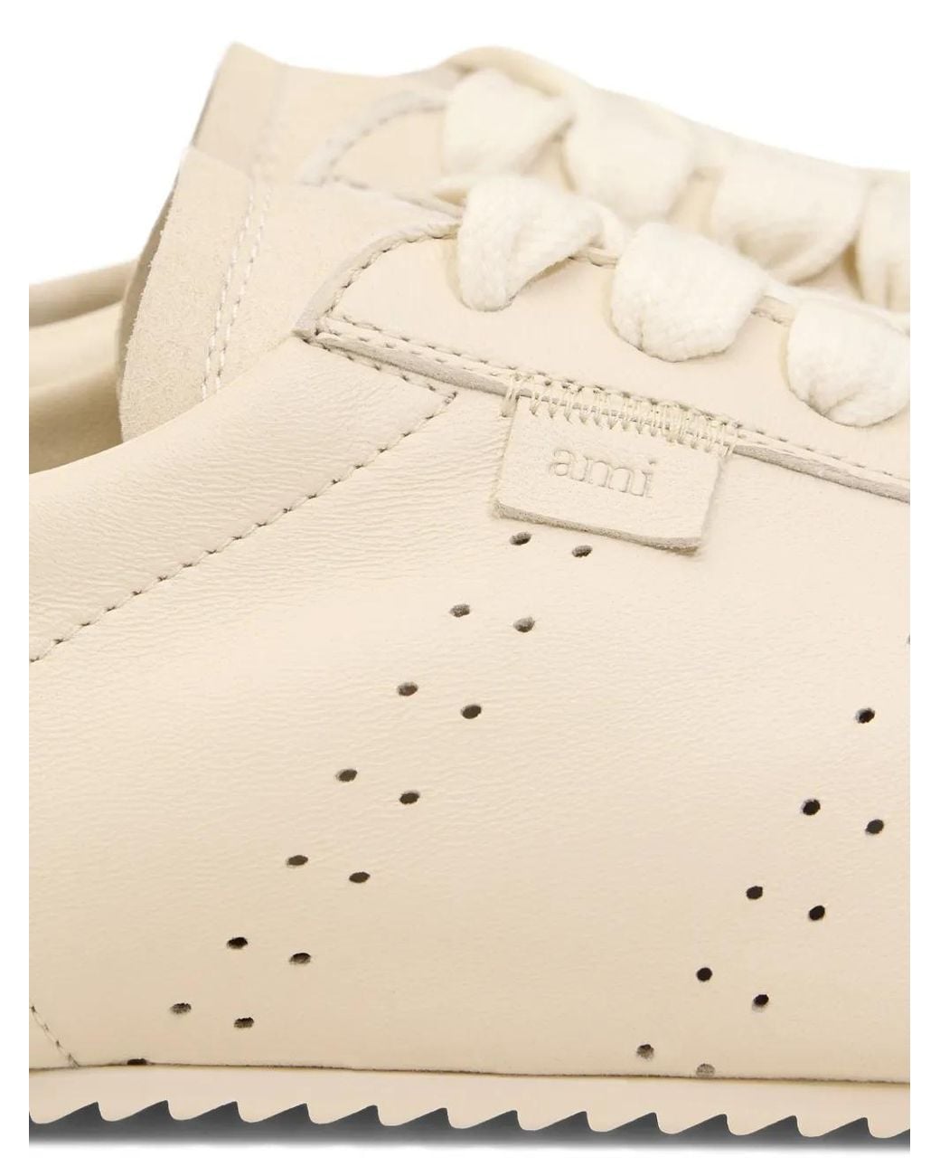 AMI Natural Soft Sneakers Aus Leder