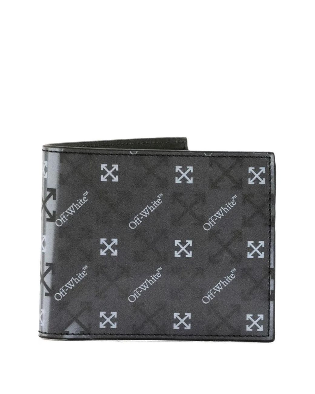 Off-White c/o Virgil Abloh Black Arrow Reflective Bi-Fold Wallet for men