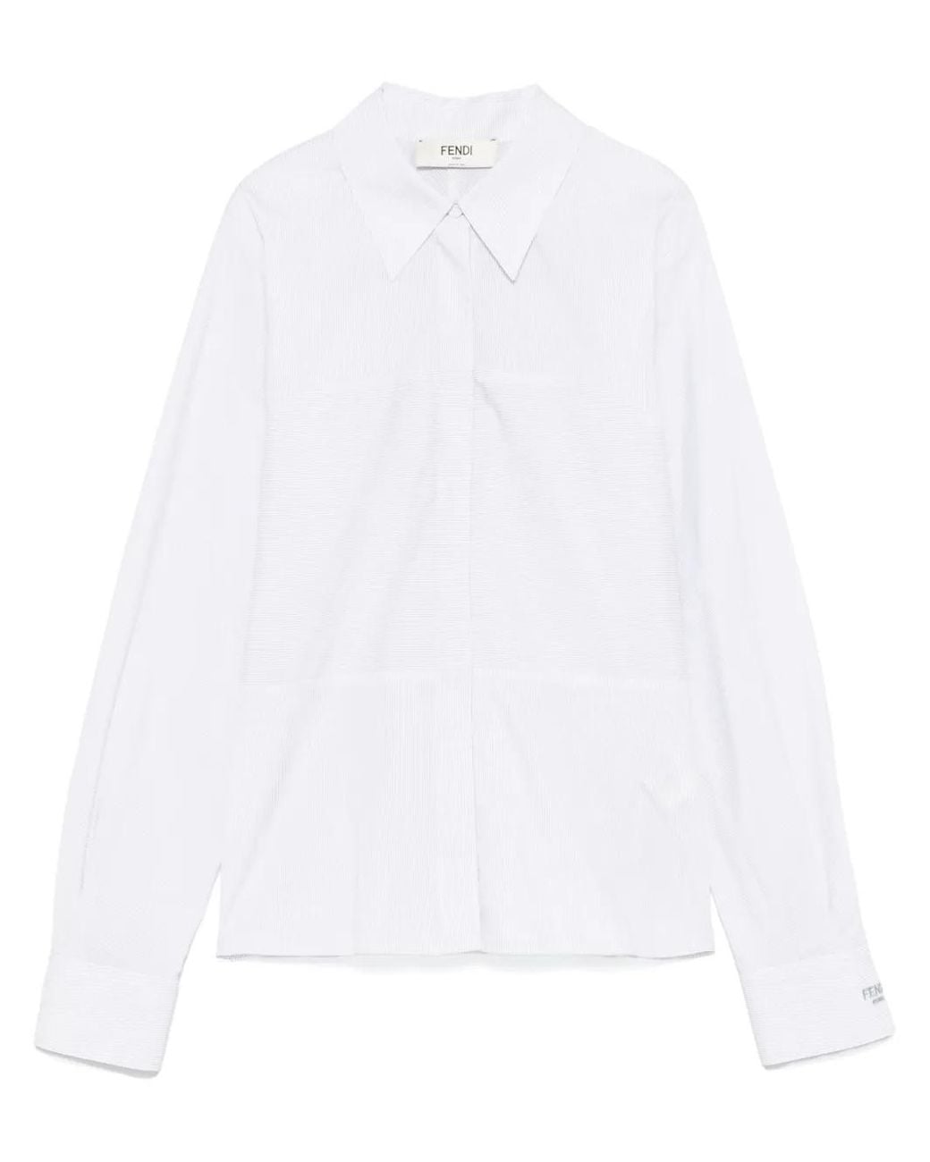 Fendi White Striped Shirt