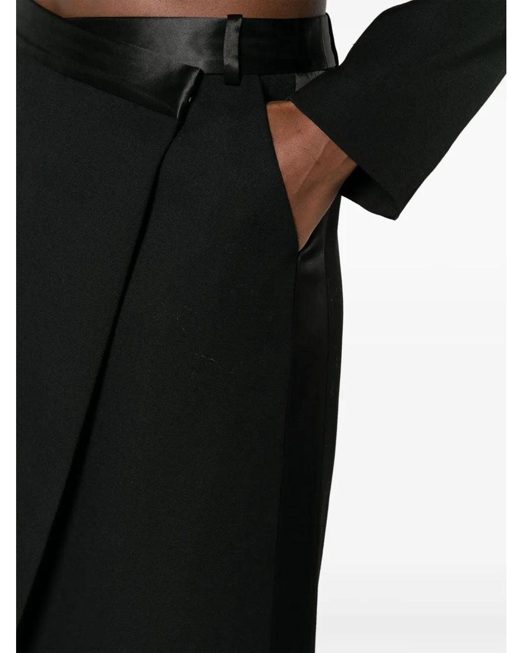 Jonathan Simkhai Midi-Rok Met Ceintuur in het Black