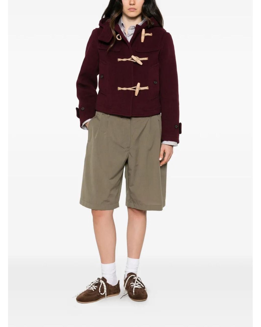 Gloverall Red Shelley Duffle Coat
