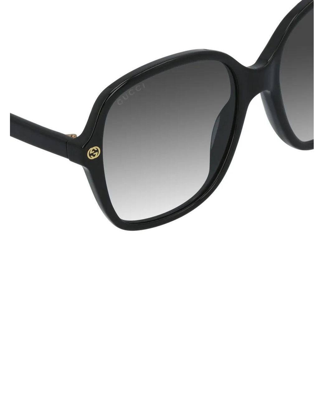 Gucci Black Oversize-Frame Sunglasses