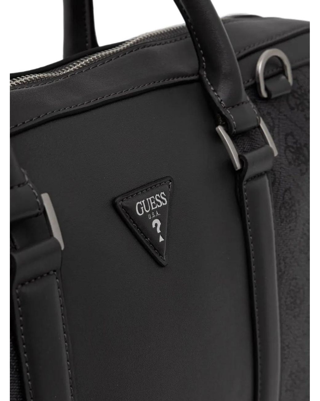 Guess Black Milano Logo Bag for men