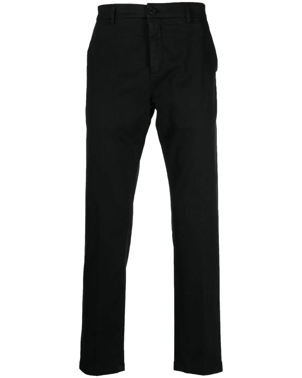 Department 5 Black Slim-Cut Leg Chino Trousers for men