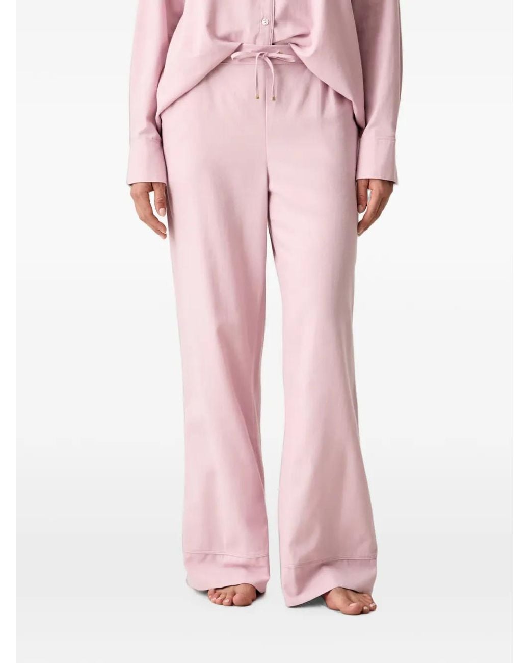 Chantelle Pink Pinstripe Drawstring Pyjamas