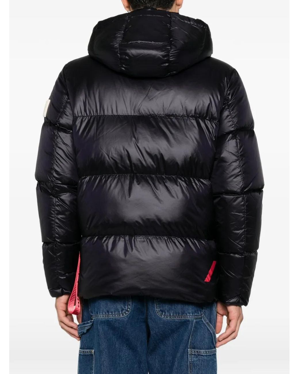 AFTER LABEL Black Katalla Quilted Hooded Jacket for men