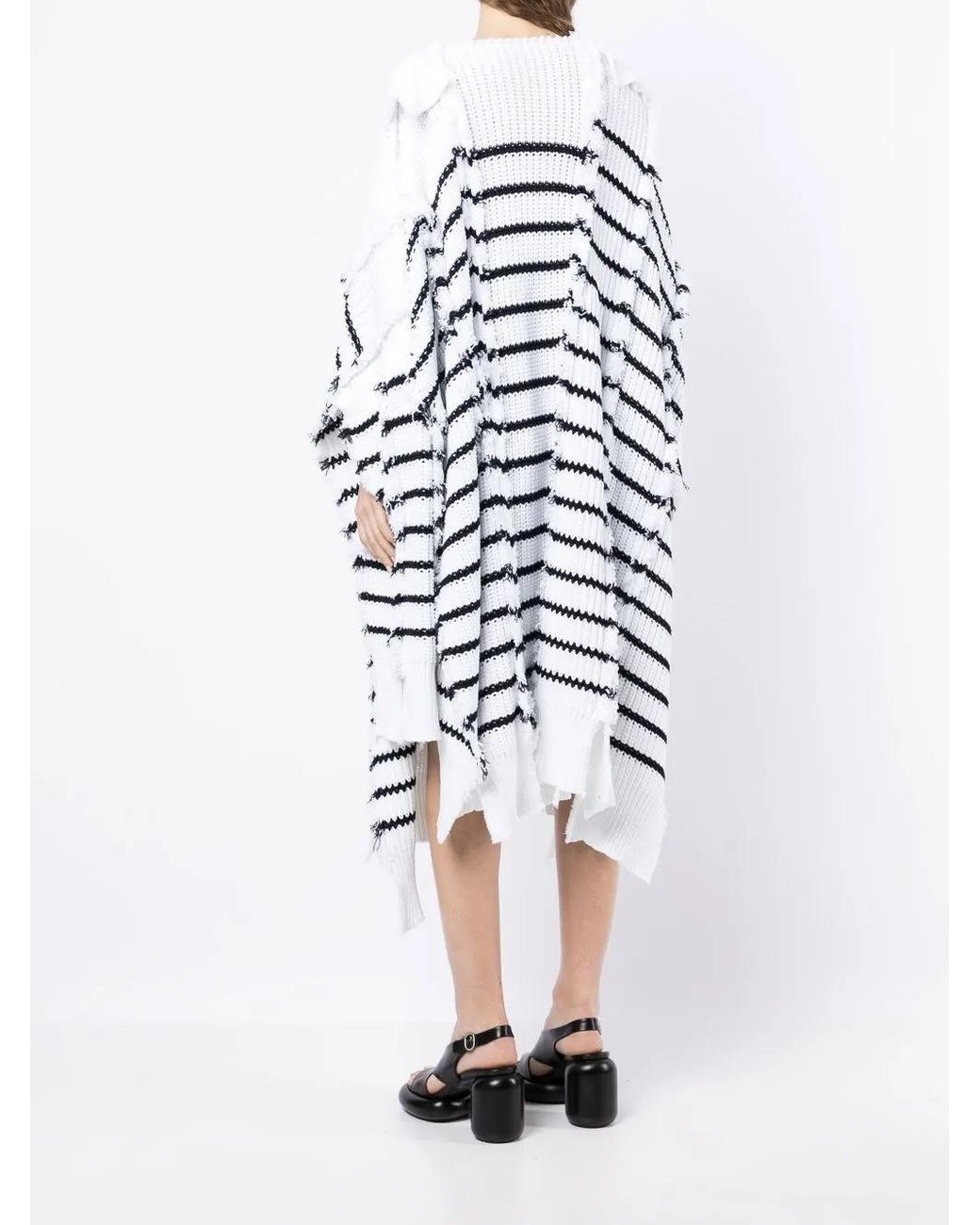 Marni Gestreepte Cape in het White