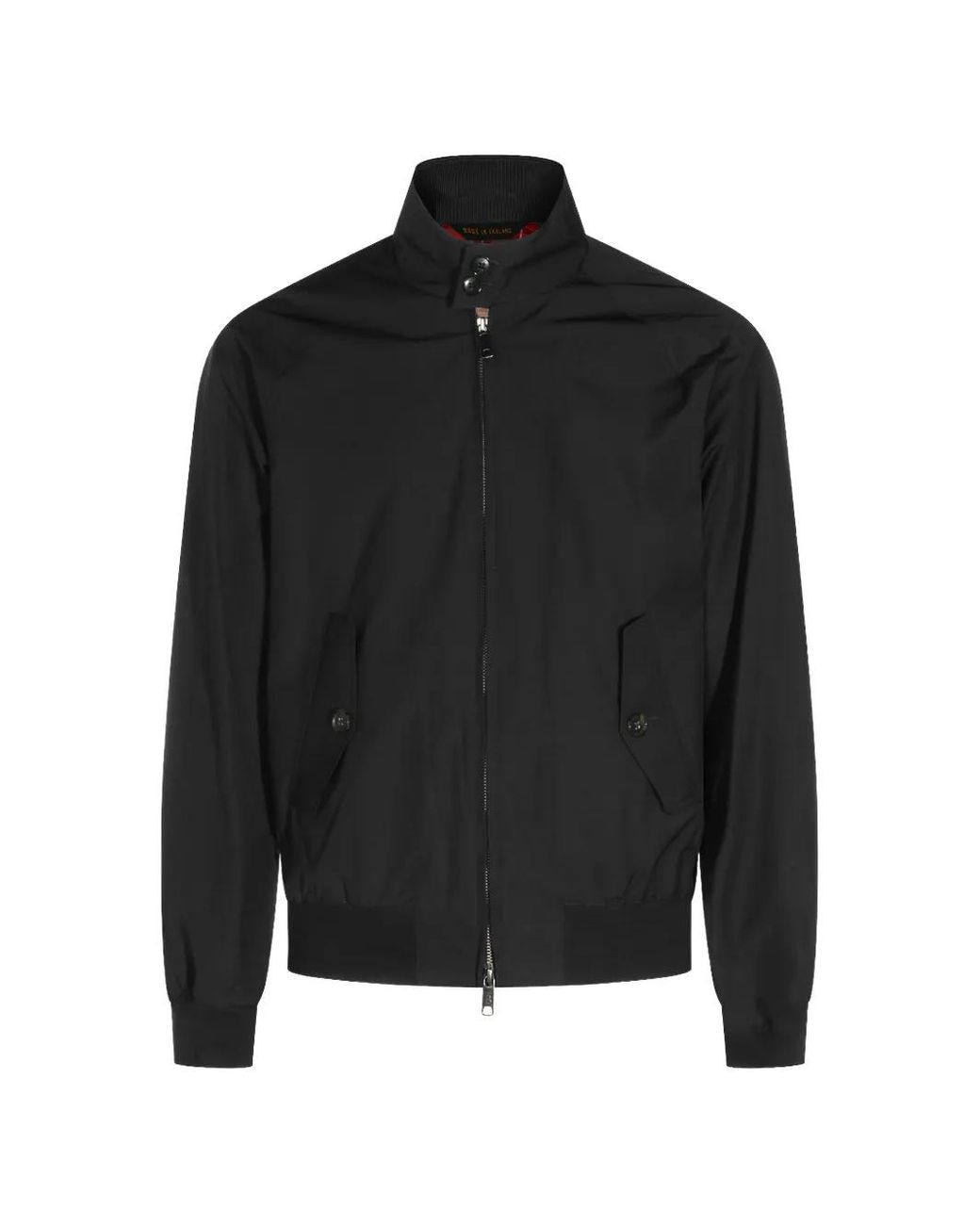 Baracuta Black Funnel-Neck Zip-Up Jacket for men