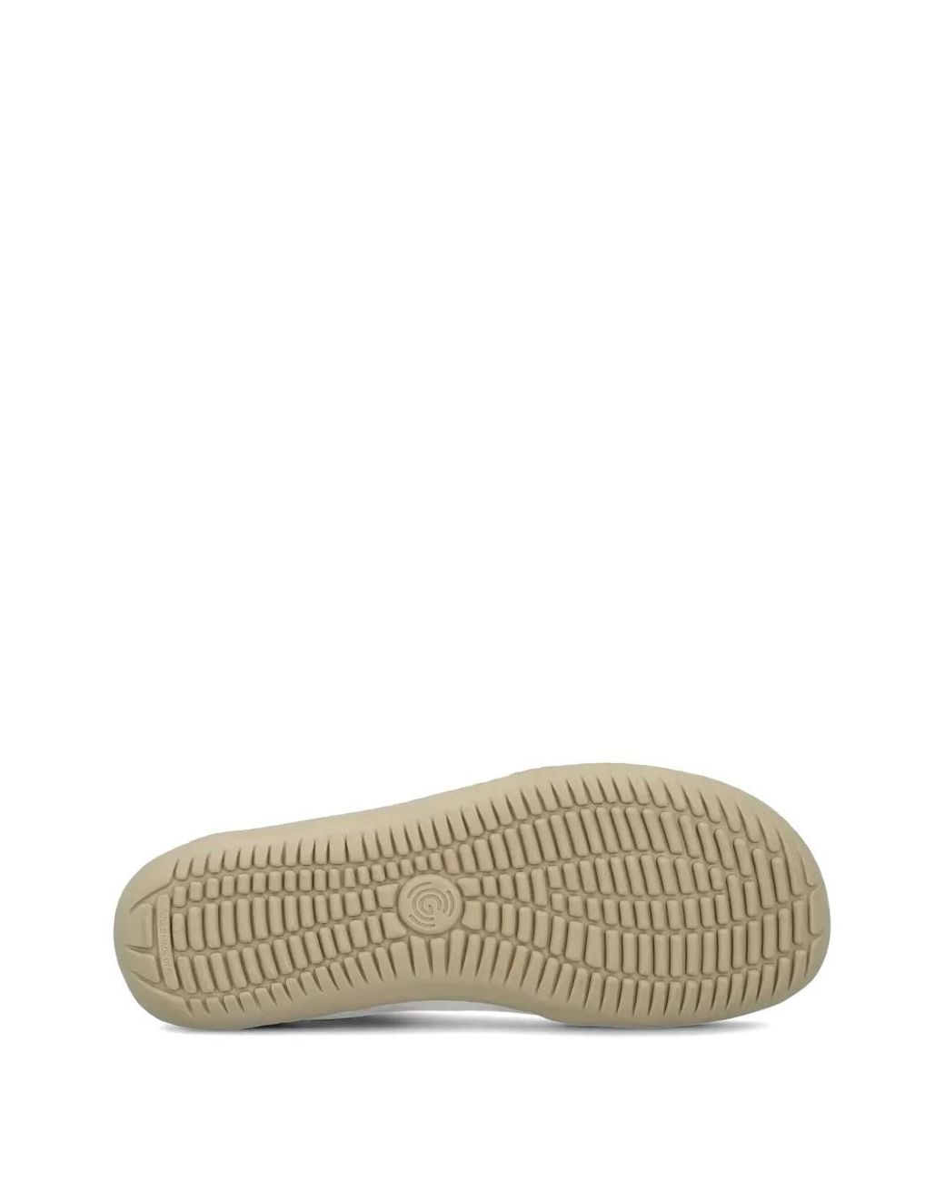 Groundies White Suede-Panelled Sneakers