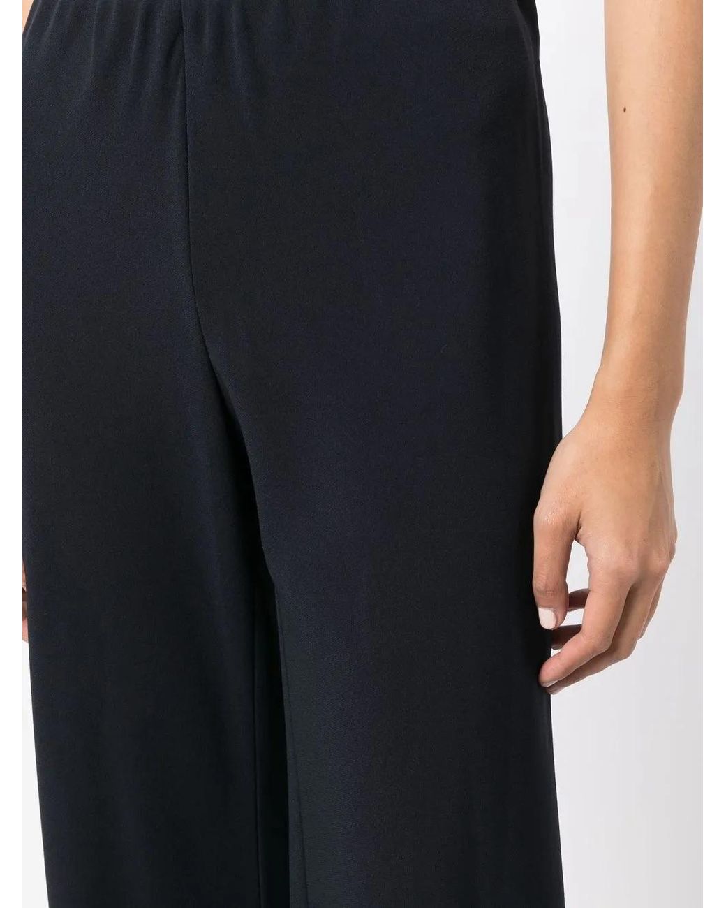 Vince Blue Elasticated High-Waisted Trousers