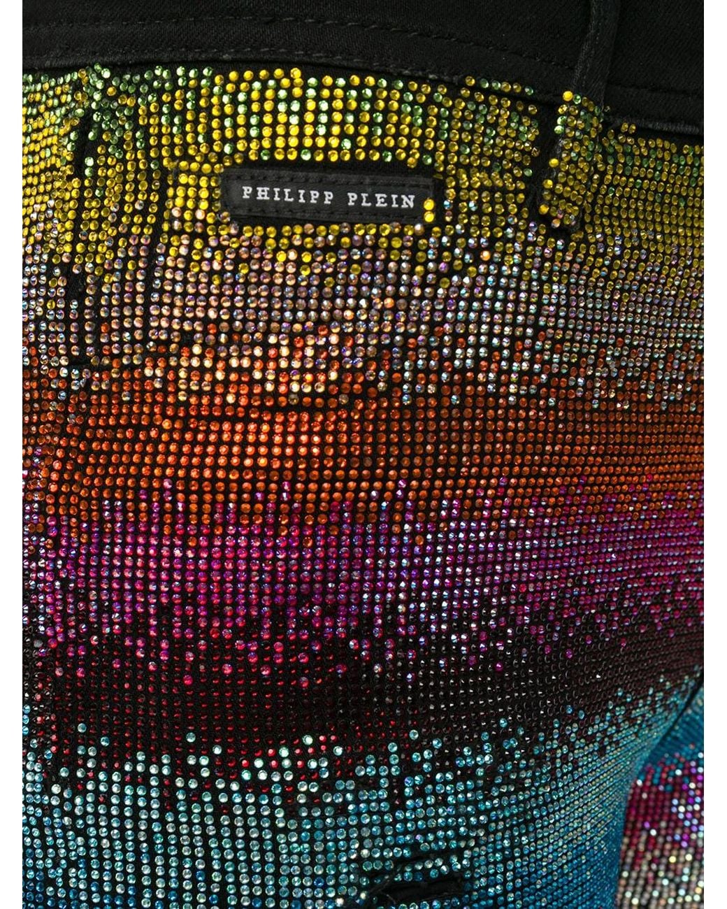 Philipp Plein Blue Crystal Jeans