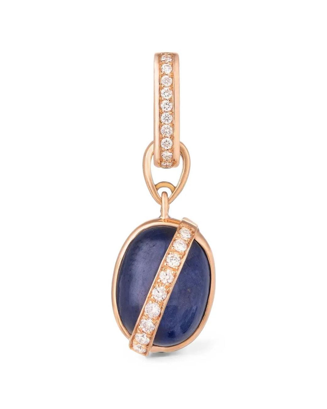 CLARA CHEHAB Blue Liberté Sapphire And Diamond Charm
