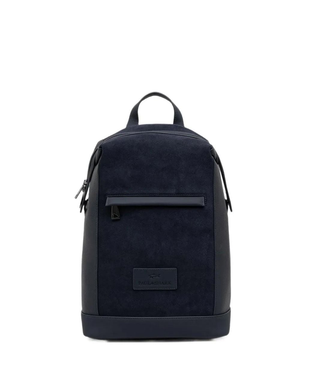 Paul & Shark Blue Sac À Dos Firenze En Cuir À Empiècements En Daim for men