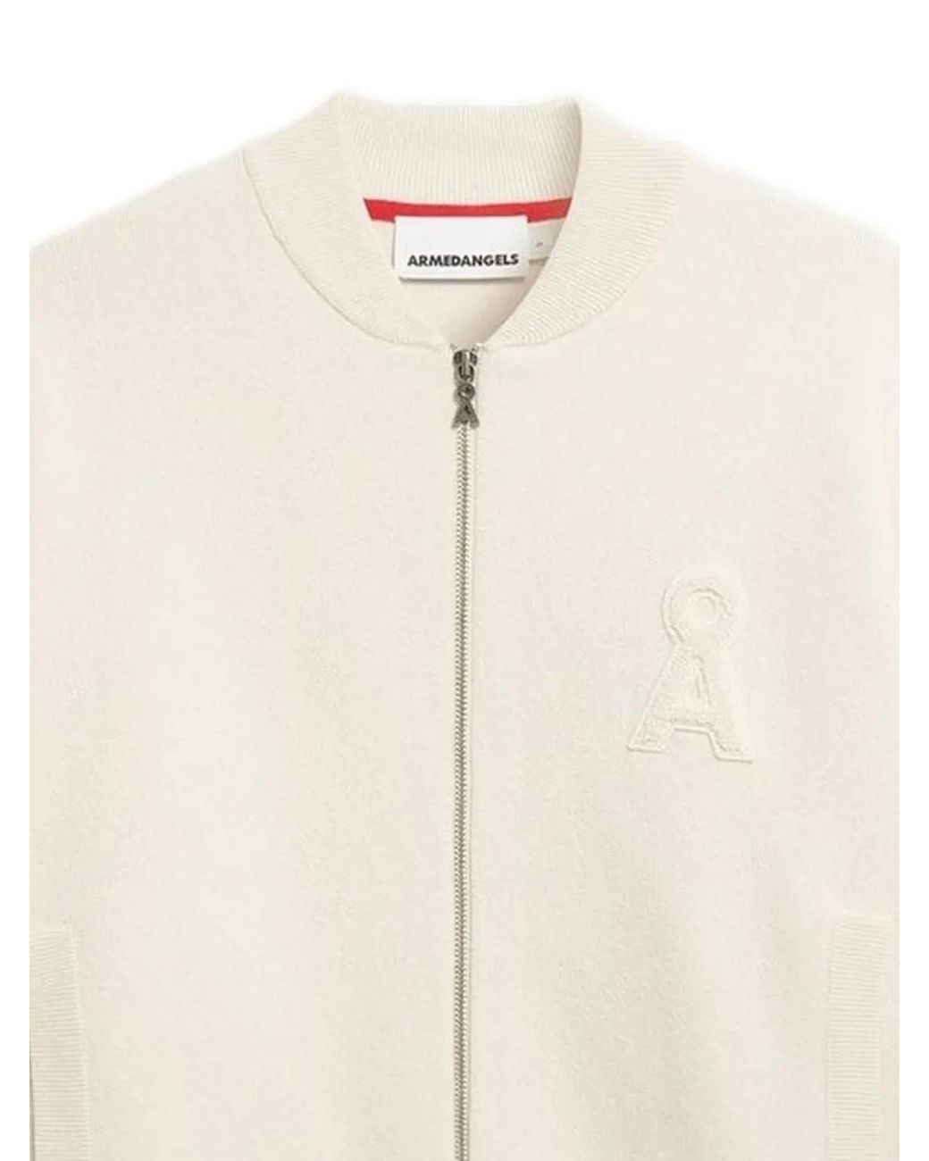 ARMEDANGELS White Iconic Å Bomber Jacket