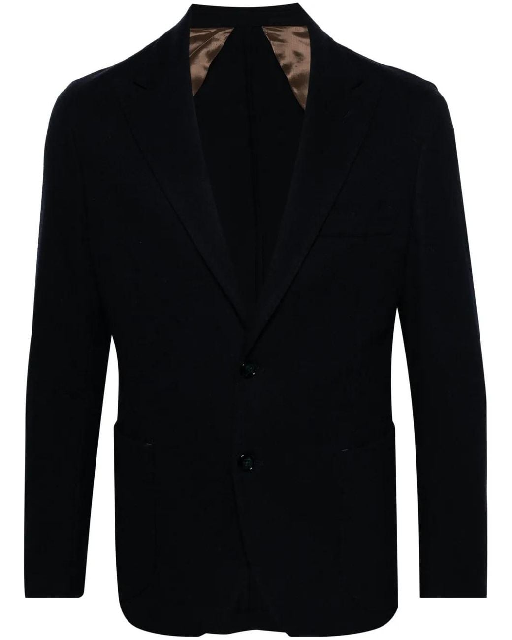 Barba Napoli Blazer Van Wolblend in het Black voor heren