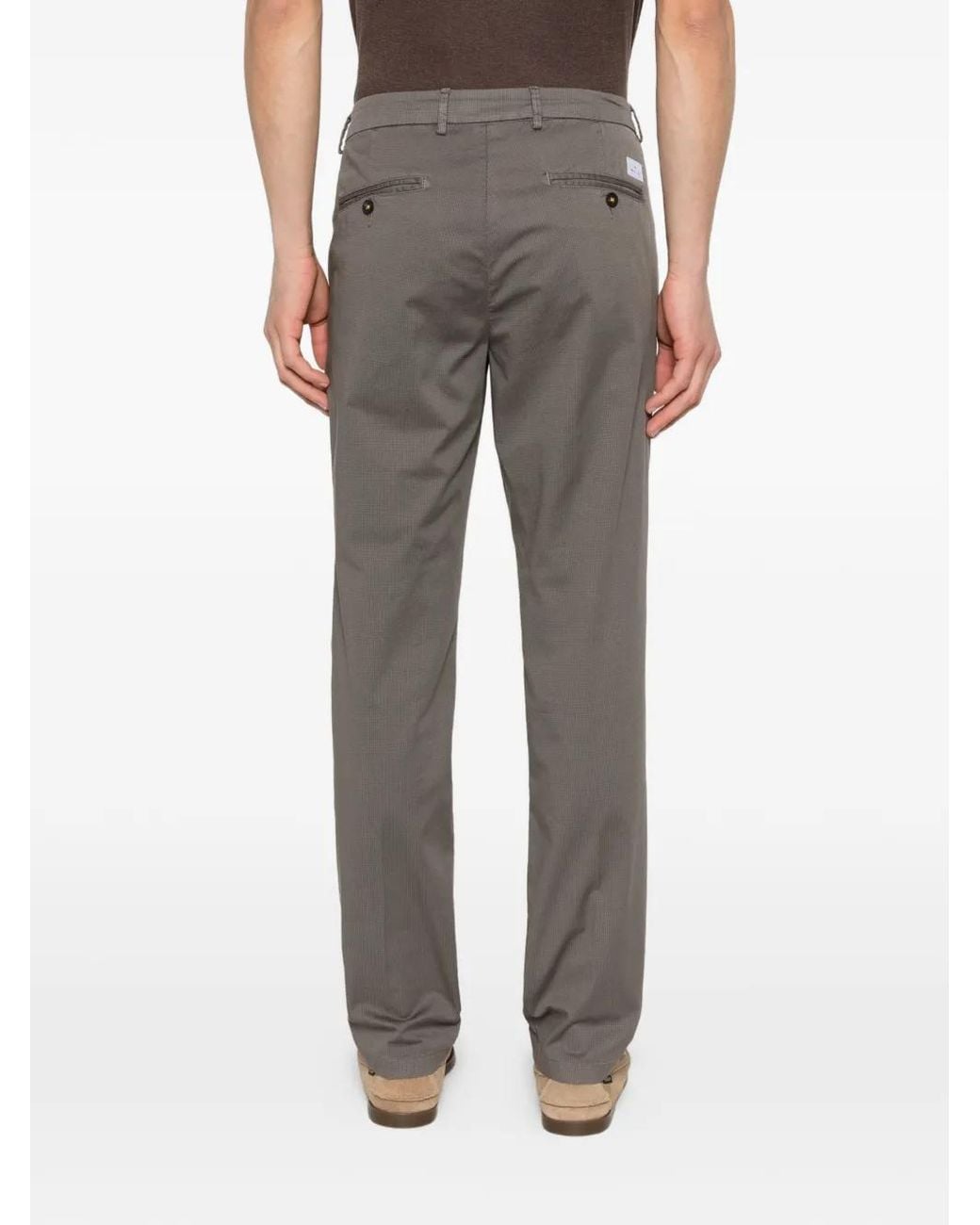 Manuel Ritz Twill Plooibroek in het Gray voor heren
