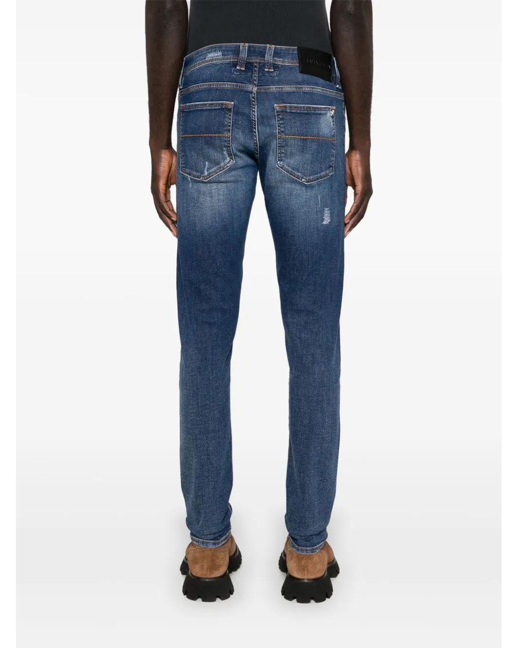 Sartoria Tramarossa Blue Confort Slim Jeans for men