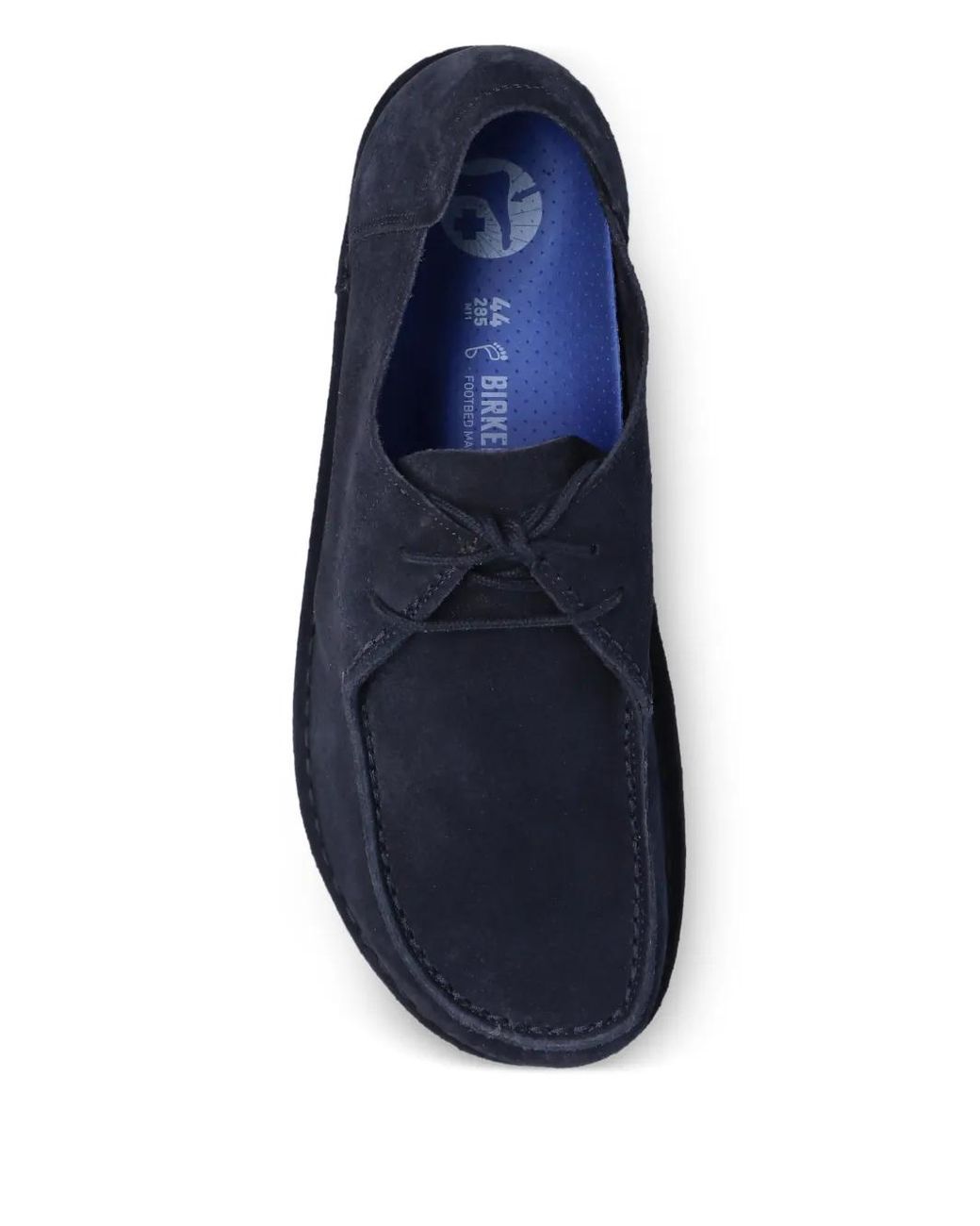 Birkenstock Blue Utti Lace-Up Suede Loafers for men