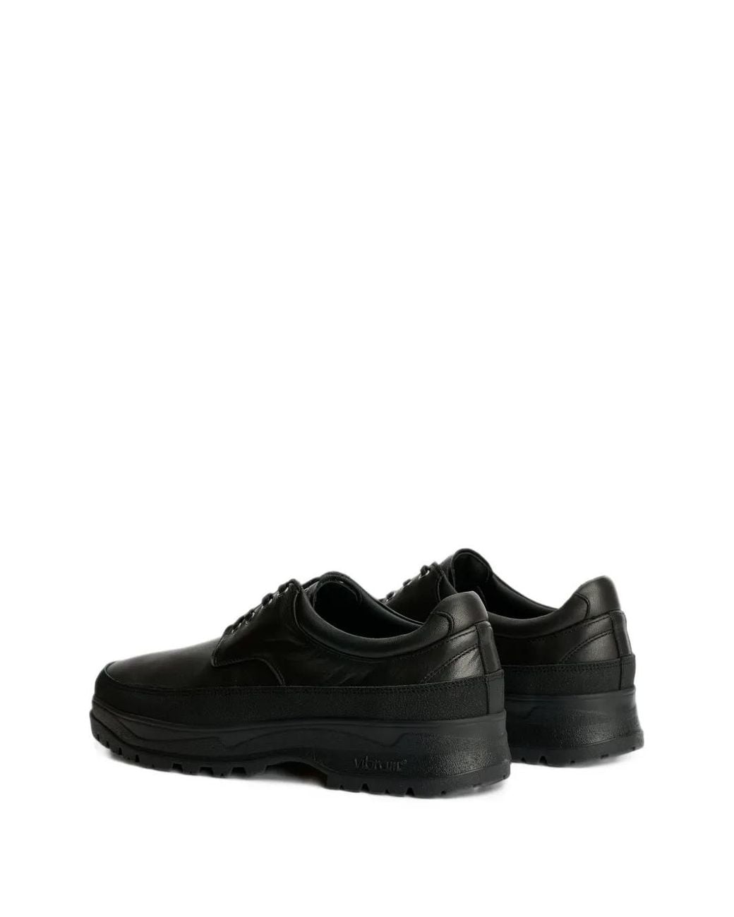 Tarvas Black Derby Shoes for men