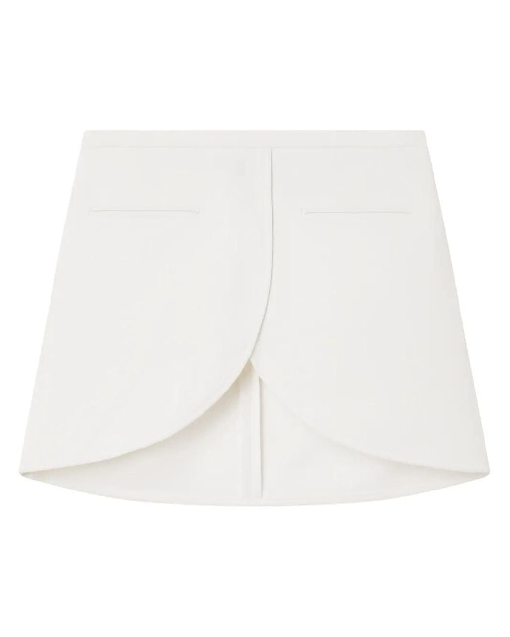 Courreges White Ellipse Mini Skirt