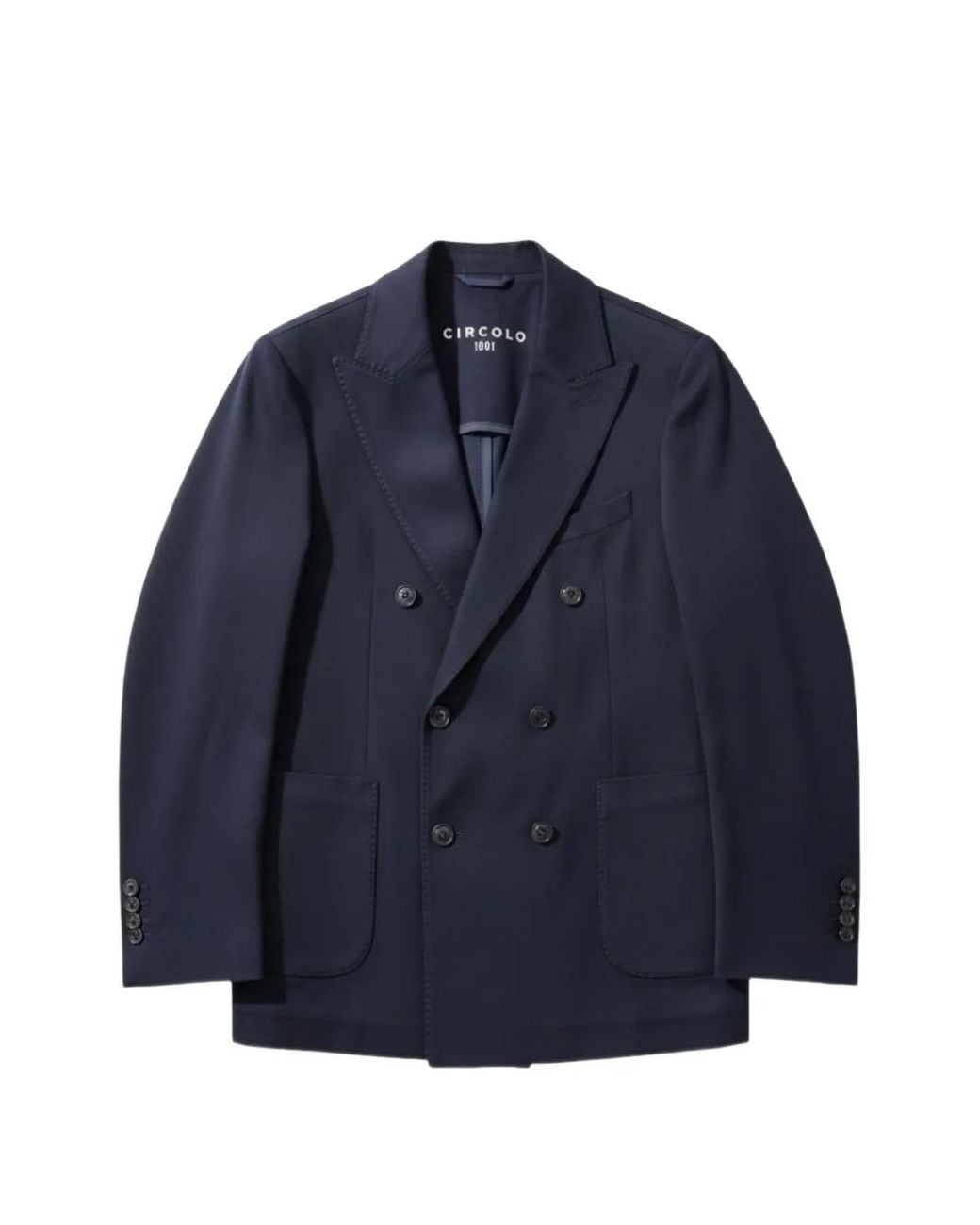Circolo 1901 Blue Double-Breasted Jacket for men