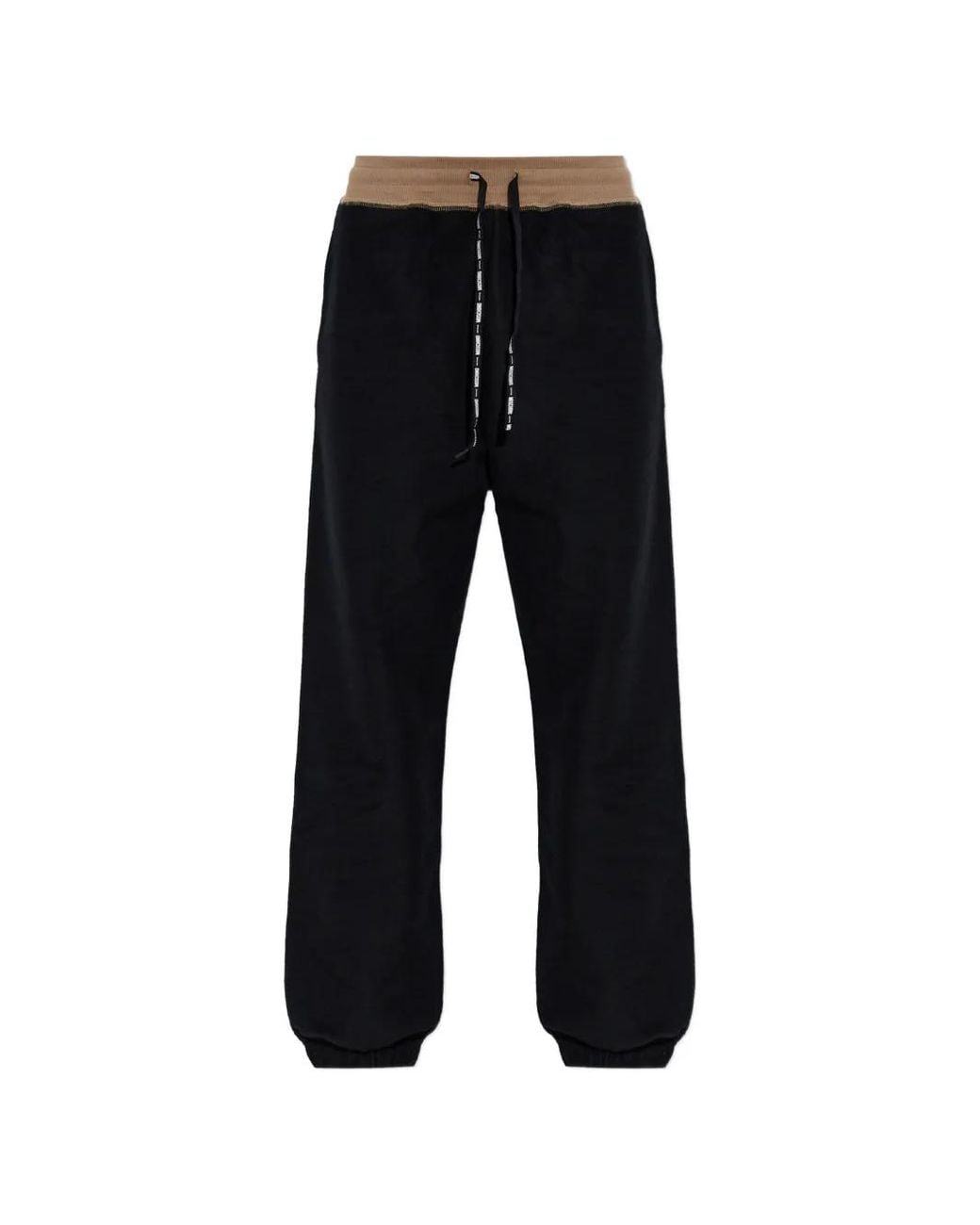 Moschino Black Active Drawstring Track Pants